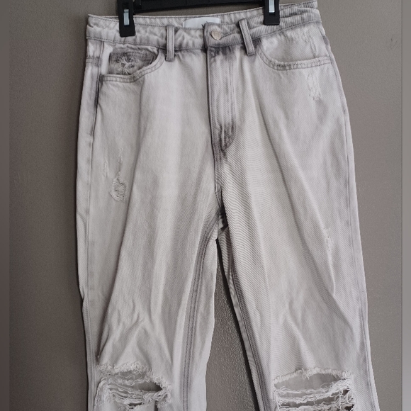 Vervet By Flying Monkey Jeans Acid Wash hi rise Flared - Picture 3 of 13